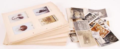 cca 1900-1950 Ismeretlen csaléd története képekben, nagyrészt feliratozva, datálva, összesen 210 fotó