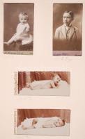 cca 1900-1950 Ismeretlen csaléd története képekben, nagyrészt feliratozva, datálva, összesen 210 fot...