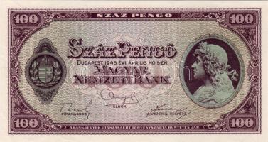 1945. 100P sorozat és sorszám nélkül T:I RRR!!!