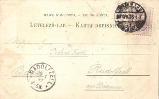 1897 Zagreb, Agram, funicular litho (fl)