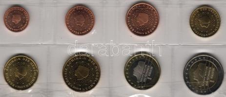 Hollandia 2003. Euro sor 1c,2c,5c,10c,20c,50c,1Euro,2Euro eredeti tokban T:1