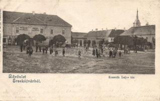 Érsekújvár Kossuth square, Hotel Gold Lion (fa)