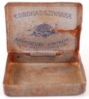 cca 1930 Coronas Szivarka - Különlegességi gyártmány - Magyar Királyi Dohányjövedék, fém szivarkás d...