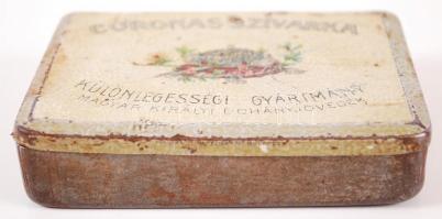 cca 1930 Coronas Szivarka - Különlegességi gyártmány - Magyar Királyi Dohányjövedék, fém szivarkás d...