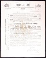 1899 Bihari Ede osztálysorsjáték hirdetése