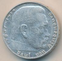 Német 3. Birodalom 1937J 2M Ag "Hindenburg" T:3 German Third Reich 1937J 2 Marks Ag "Hindenburg" C:F