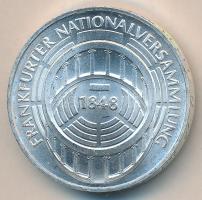 NSZK 1973G 5M Ag "125. évforduló Frankfurt Nemzetgyűlés" T:1 GFR 1973G 5 Mark Ag "125th anniversary - Frankfurt Parliament" C:Unc