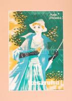 1958 "Szép? Divatos? - Készruha", plakát paszpartuban, 29,5x21cm