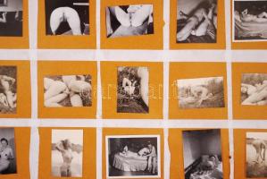 Cca 1930 28db miniatűr, régi, erotikus, pornó fotó