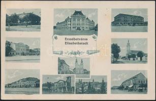 Erzsébetváros, main square, church, Public Grammar School, glass house (EK)
