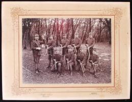 Cca 1910 Schäffer Armin felvétele. Az utolsó fénykép a kivégzőosztagról. 1db katonai fotó 18x24cm-es méretben, kartonra ragasztva