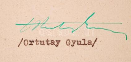 1949 Ösztöndíjat adományozó minisztériumi lvél Ortutay Gyula saját kezű aláírásával