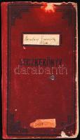 1926 Orvostanhallgató leckekönyve Heim Pál, Mansfeld Géza és más híres orvosok aláírásaival