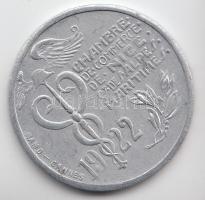 Franciaország / Nizza 1922. 10c Al "Kereskedelmi Kamara" szükségpénz T:2-,3
France / Nice ...