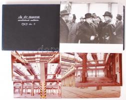 1969 A miskolci MÁV Járműjavító üzem új csarnokának az avatására készült fotóalbum 76db fényképpel