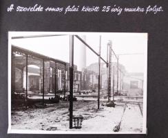 1969 A miskolci MÁV Járműjavító üzem új csarnokának az avatására készült fotóalbum 76db fényképpel