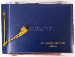 1969 A miskolci MÁV Járműjavító üzem új csarnokának az avatására készült fotóalbum 76db fényképpel