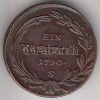 1790S 1Kr "II József" T:1-,2 rep.