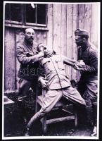 1916/2009 2db A/4 méretű modern katonai fénykép, az I. vh. idején készült eredeti negatívokról