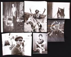 Cca 1970 15 magyar filmcsillag fekete-fehér fotója 13x18 és 18x24cm-es méretben