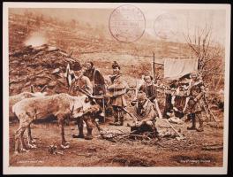 Norvégia lappok Nordcap + Spitzbergen bélyegzéssel / Norway Lapps with Nordcap and Spitzbergen cancellation 25x18 cm