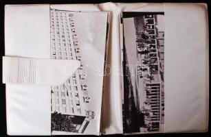 cca 1960 Berlin 12 fotó műbőr mappában / Berlin Haupstadt der DDR 12 photos in nyl mappa