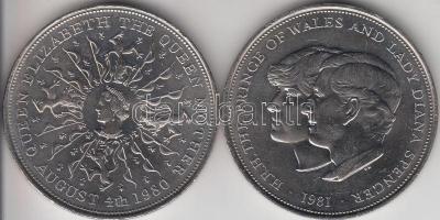Nagy-Britannia 1980-1981. 25P "II. Erzsébet" + 25p "Lady Diana és Károly herceg"...
