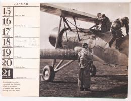 1940-1942 Honvéd naptár kb. 150-160 jó minőségű illusztrációval (Horthy képek, főtisztek kitüntetése...