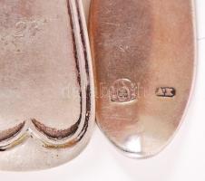 Ezüst leveleses kanál 2 db össz 111g / Silver spoons 111g