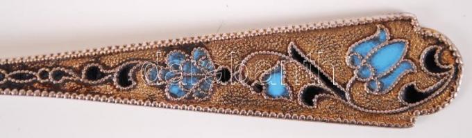 2 db niellós ezüst kávéskanál / Niello silver coffe spoon 44 g