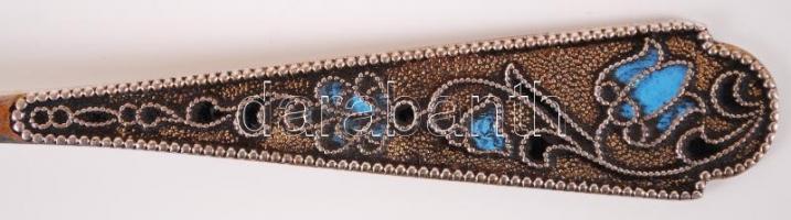 2 db niellós ezüst kávéskanál / Niello silver coffe spoon 44 g