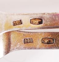 2 db niellós ezüst kávéskanál / Niello silver coffe spoon 44 g