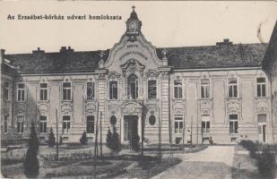 Budapest VII. Erzsébet kórház udvari homlokzata