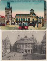 12 db régi külföldi képeslap: olasz, német, osztrák, cseh, norvég, köztük egy horvát / 12 foreign po...