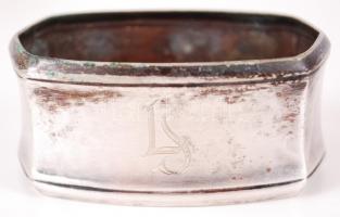 5db, Hanseat 90 jelzésű, ezüst (Ag) kiskanál, valamint egy ezüstözött cukorcsipesz és egy ezüstözött...