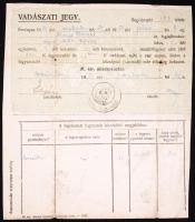 1921 Vadászati jegy