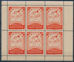 1944 Vöröskereszt adománybélyeg Taksonyfalva kisív