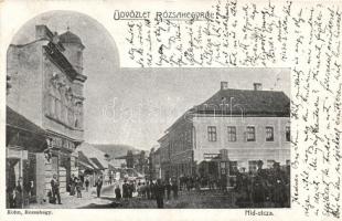 Rózsahegy bridge street, the shop of Jakab Roth (EK)