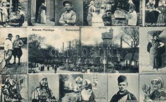 Rotterdam Niuwe Plantage, Volendam, Frisland, Hindeloopen, Nunspeet, Zuid-Beveland, Scheveningen, Marken, Zeeland, folklore (b)