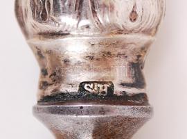 1872-1922 Húsvilla poncolt növényi díszítésű, 800-as tisztaságú bécsi jelzéssel ellátott ezüst (Ag) ...