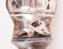 1872-1922 Húsvilla poncolt növényi díszítésű, 800-as tisztaságú bécsi jelzéssel ellátott ezüst (Ag) ...