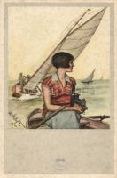 Ica camera store of Károly Pejtsik in Budapest, advertisment, artist signed (EK)