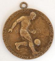 1920. "Középmagyarországi Labdarúgók Alszövetsége Bajnoki Érem (1929/30)" Br medál. Szign.Huguenin T:2- ph.