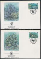 Corlas set on 4 FDC Korallok sor 4 FDC-n