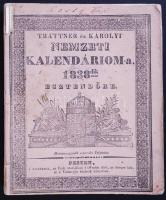Trattner J.M. és Károlyi István: Nemzeti Kalendáriom, 1838 Pest