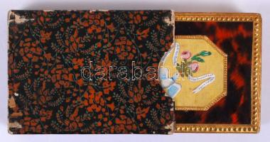 Német nyelvű emlékkönyv 1848-ból, litografált képpel, díszes tokban