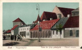 Nagyenyed main square, Schuster's pharmacy (gluemark)