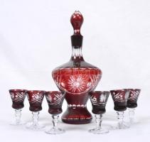 6db-os likőrös üvegkészlet/ liqueur glass set