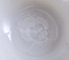 Kínai teás készlet, jelzett, kézzel festett, aranyozott, 6 személyes, az egyik sérült/ Chinese tea s...