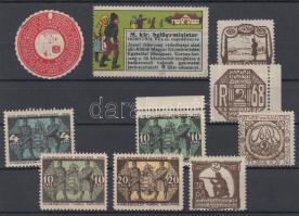 10 db I. világháborús segélybélyeg